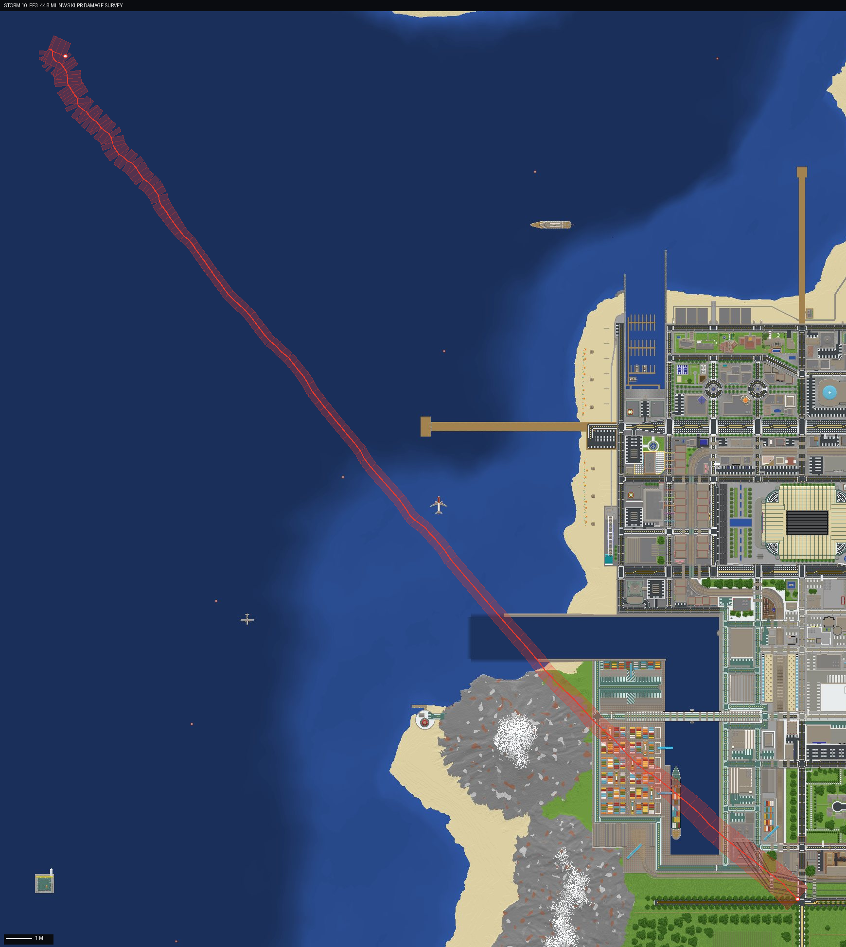 damage track map