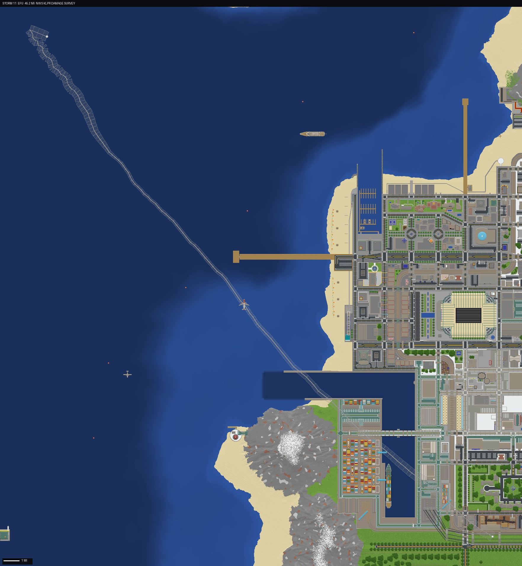 damage track map