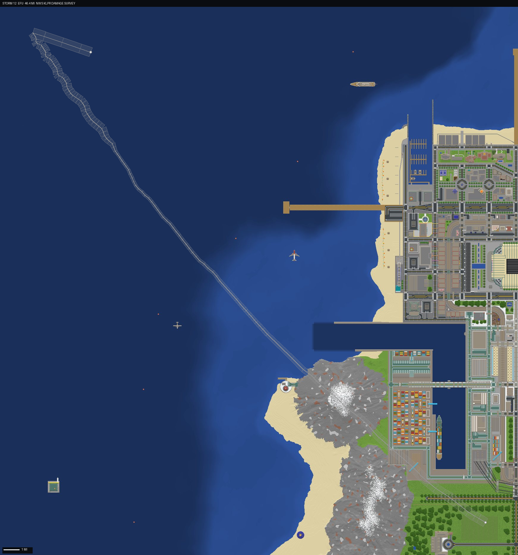 damage track map