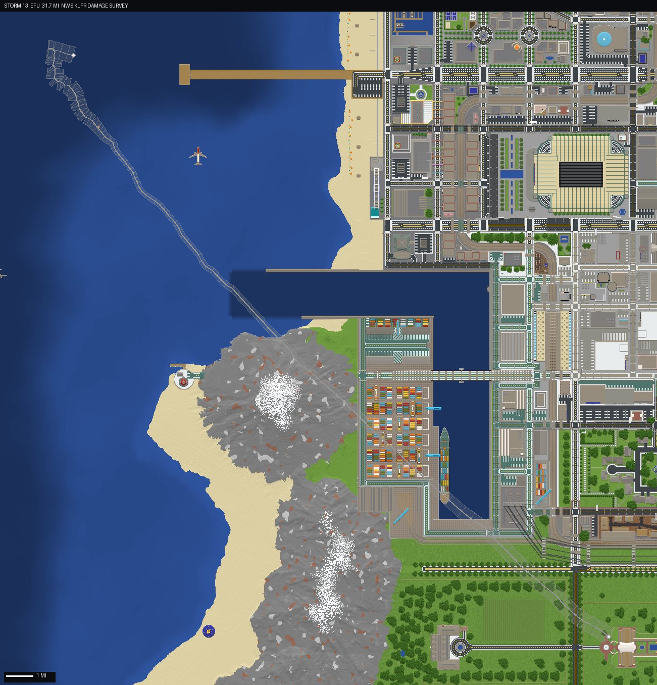 damage track map