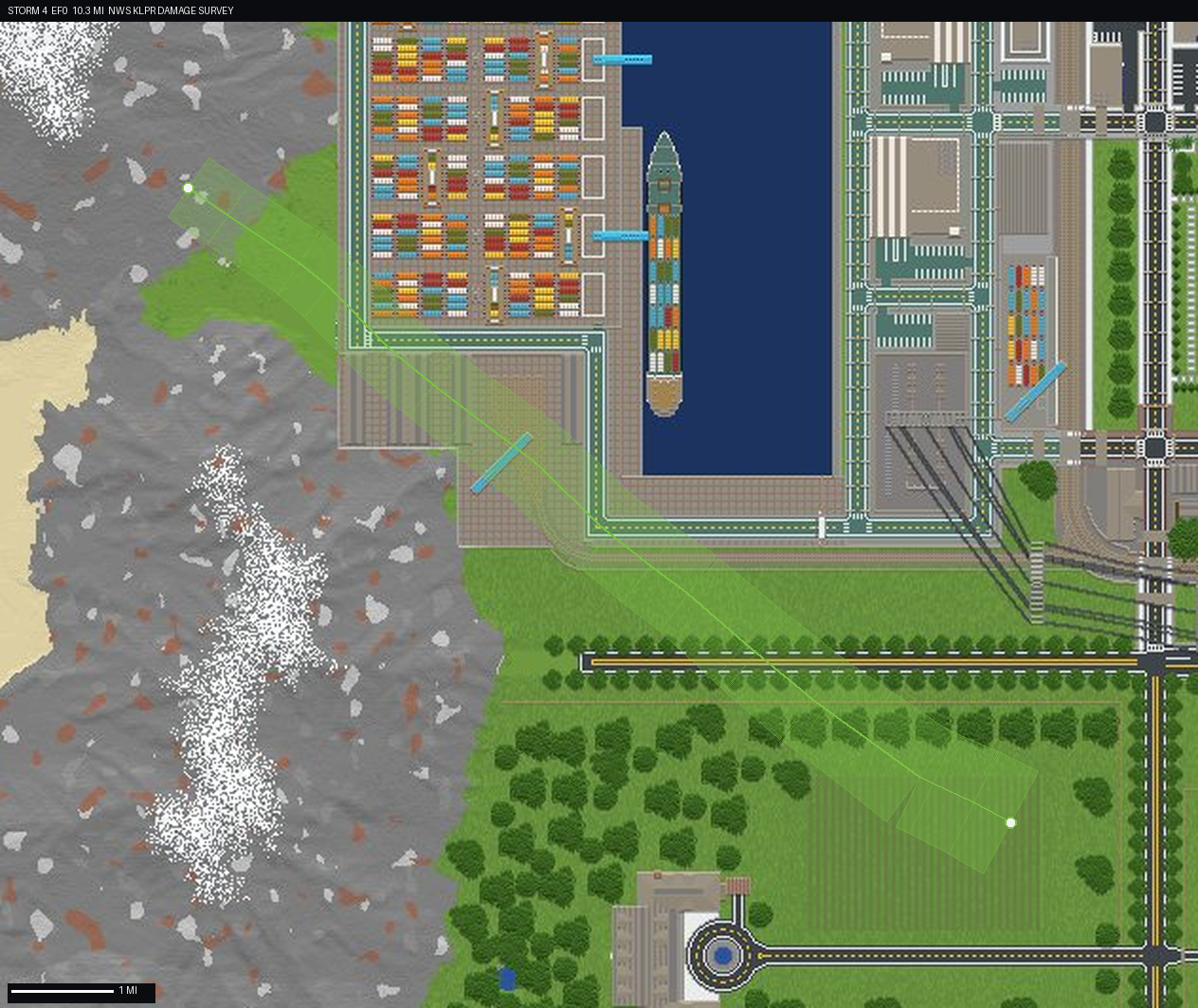 damage track map