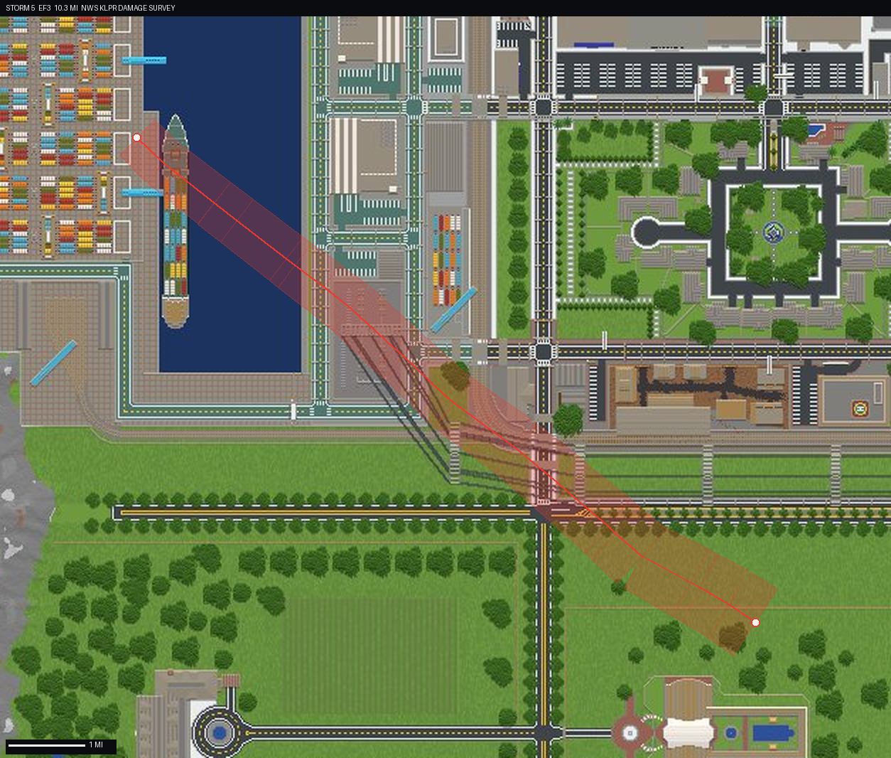 damage track map