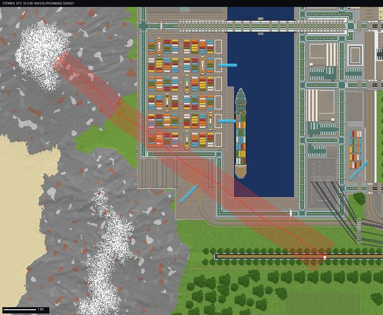 damage track map