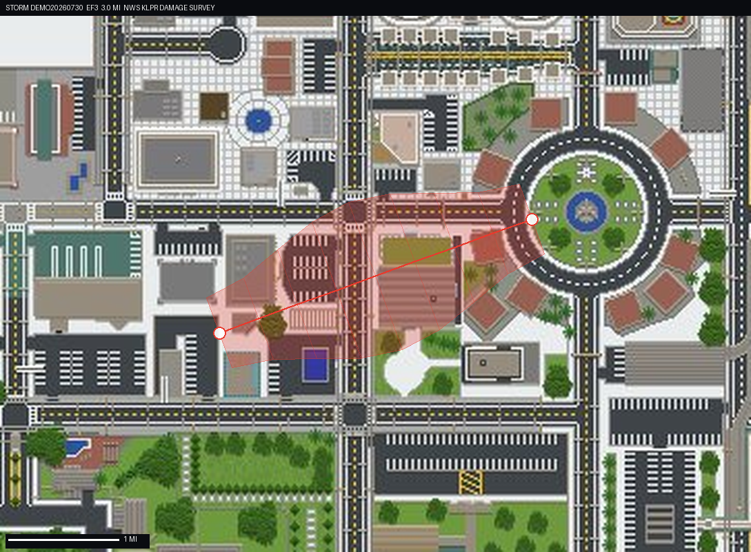 damage track map
